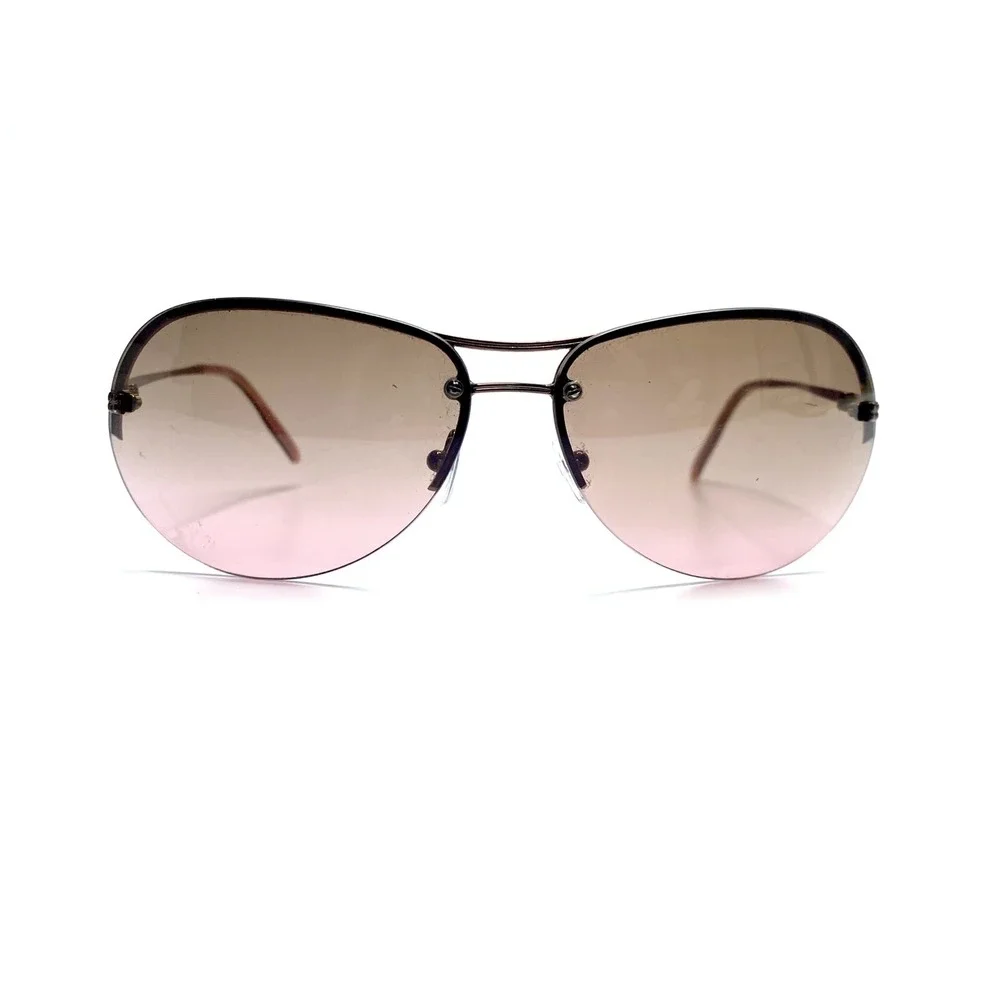 Kate Spade NY Brown Gold Aviator Sunglasses Italy Noel P40 61 12 125